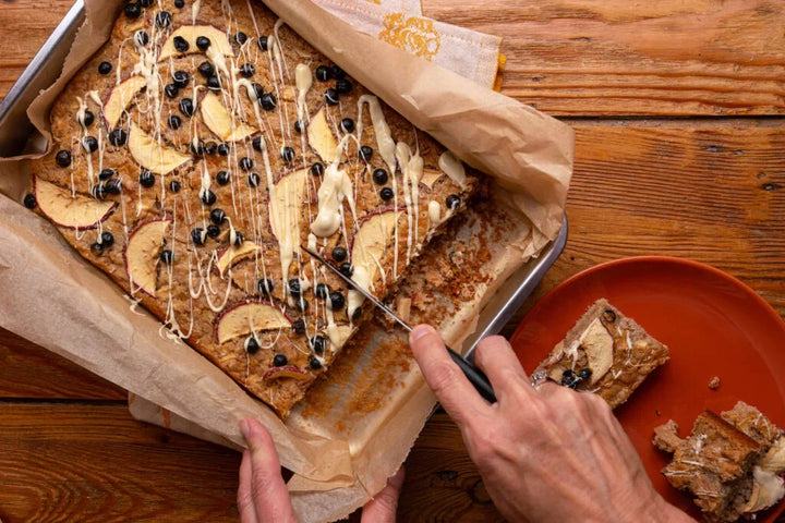 Rezept: Hafer-Apfel-Beeren-Kuchen