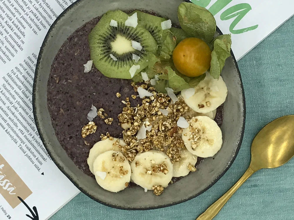 Rezept: Schwarze Johannisbeeren Porridge