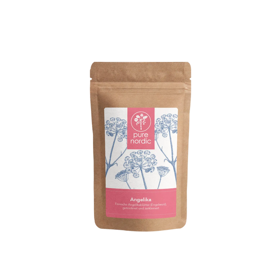 Beutel nit getrockneten Angelikablätter (Engelwurz) aus Finnland von Pure Nordic