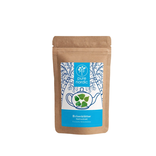 Beutel mit getrocknete Birkenblätter aus Finnland von Pure Nordic