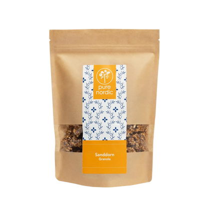 Beutel mit Sanddorn Granola aus Finnland von Pure Nordic