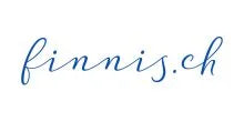 Finnis.ch Logo mit handschriftlichem Schriftzug auf hellem Hintergrund